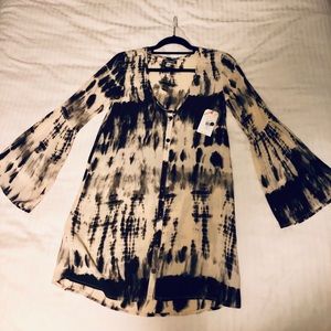Billabong button up tie dyed tunic